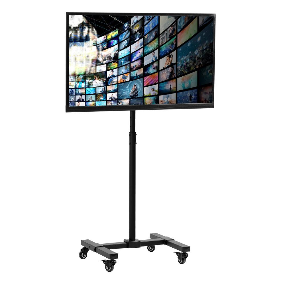 Mobile TV Cart for 13 to 50 inch Screens up to 44 lbs, LCD OLED 4K Smart Flat. Picture 1