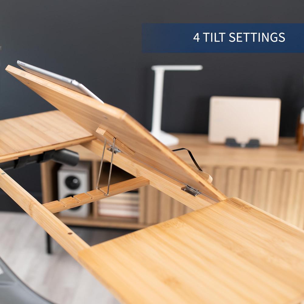 Universal Bamboo Treadmill Desk, Ergonomic Tilting Platform. Picture 9