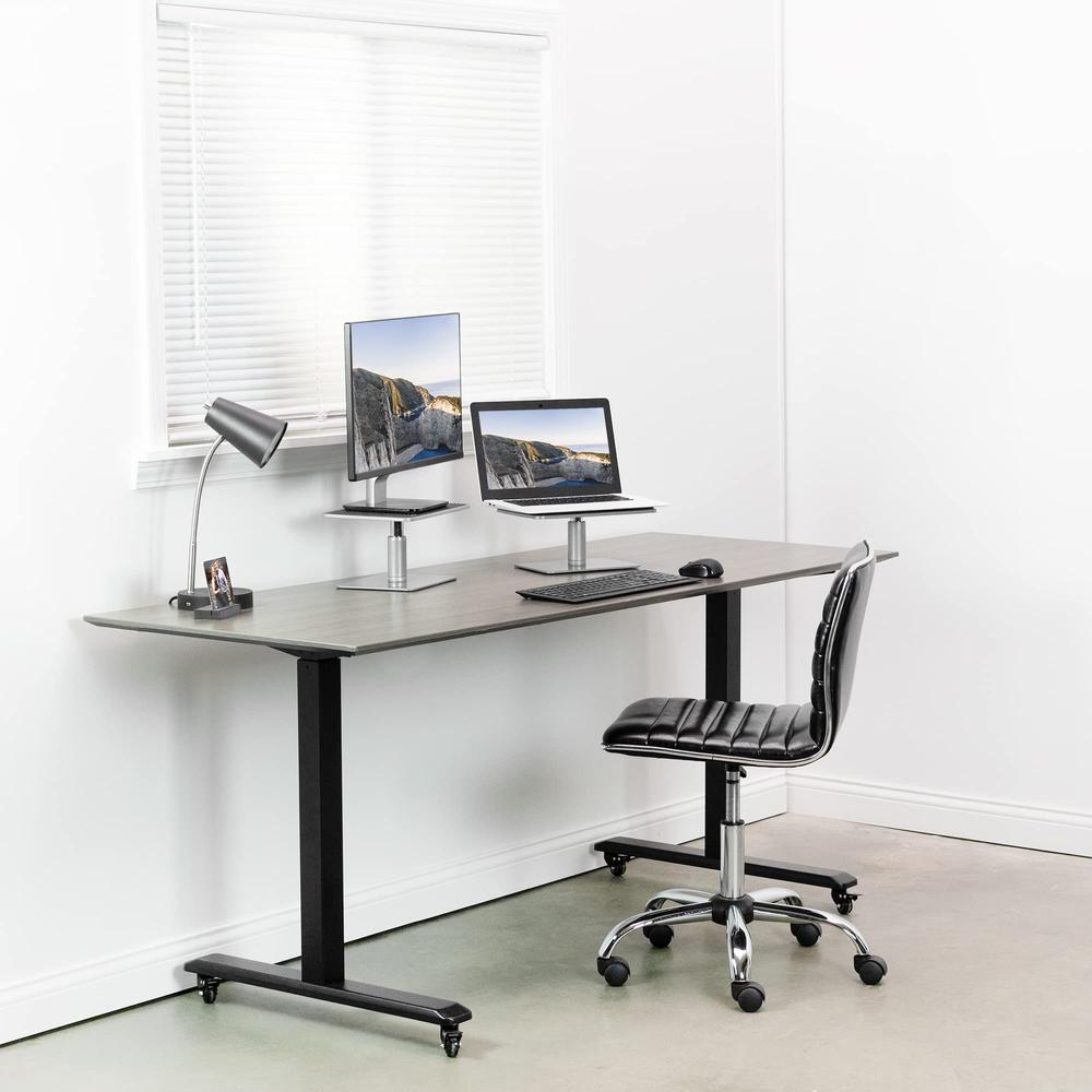 Universal Height Adjustable Ergonomic Computer Monitor and Laptop Riser Tabletop. Picture 6