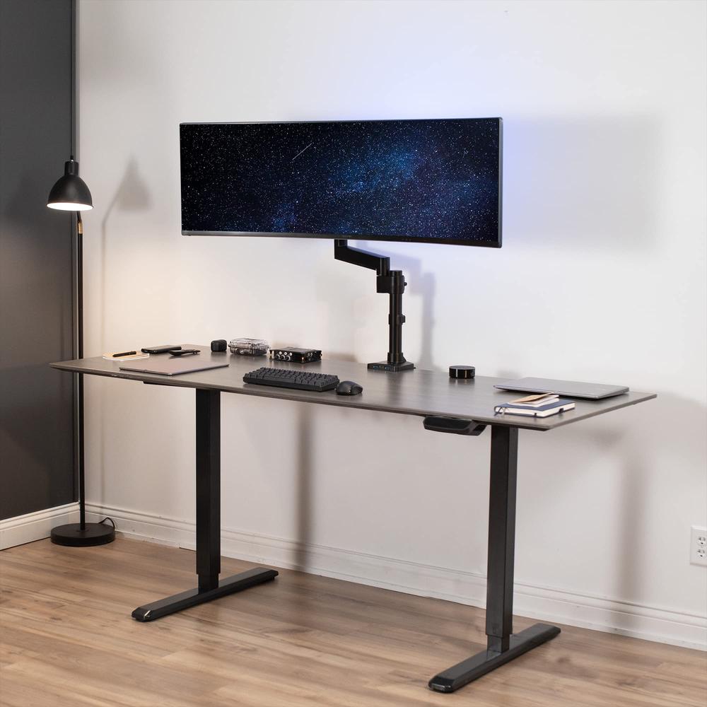 Premium Aluminum Tall Extended Monitor Arm for Ultrawide Monitors. Picture 9