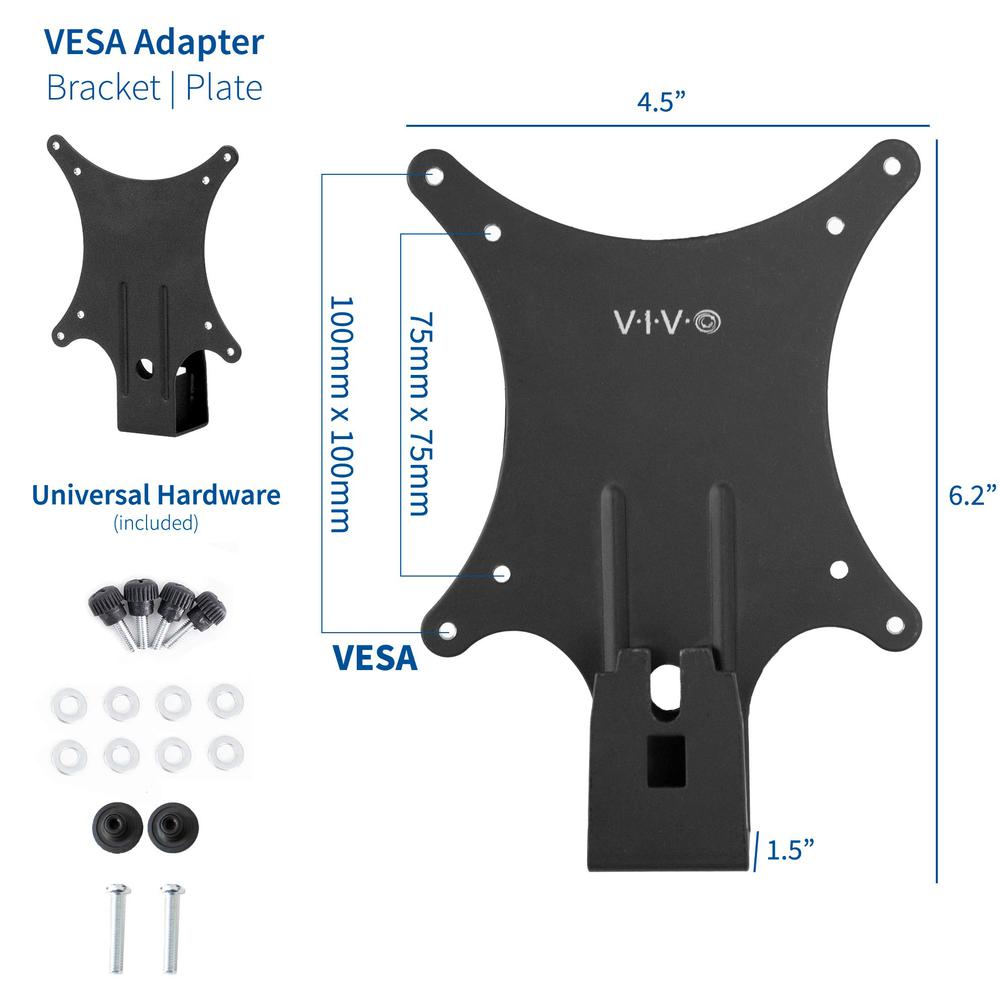 Quick Attach VESA Adapter Plate Bracket Designed for Dell Monitors. Picture 3