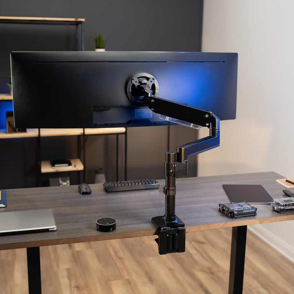 Premium Aluminum Tall Extended Monitor Arm for Ultrawide Monitors. Picture 2