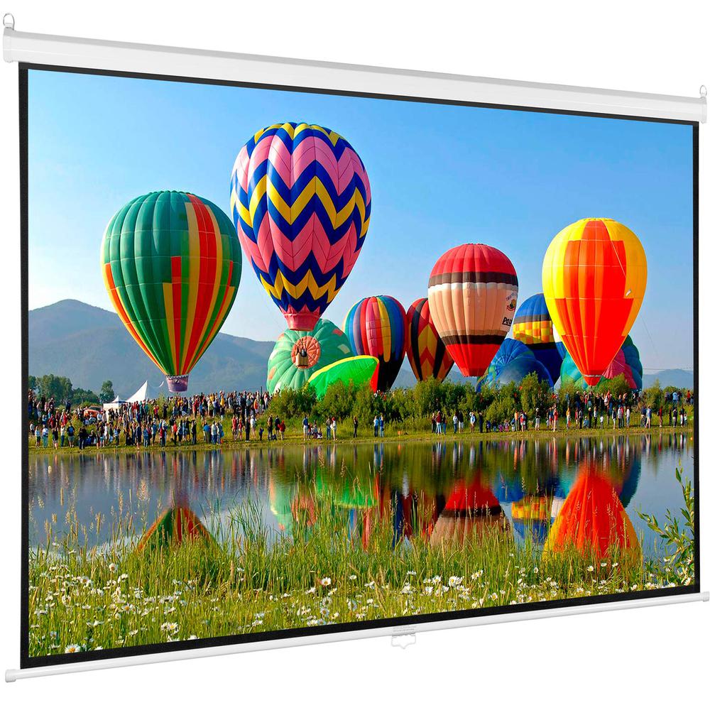 80 inch Projector Screen, Diagonal 16:9 Projection HD, 4K 3D 1080P HD. Picture 1