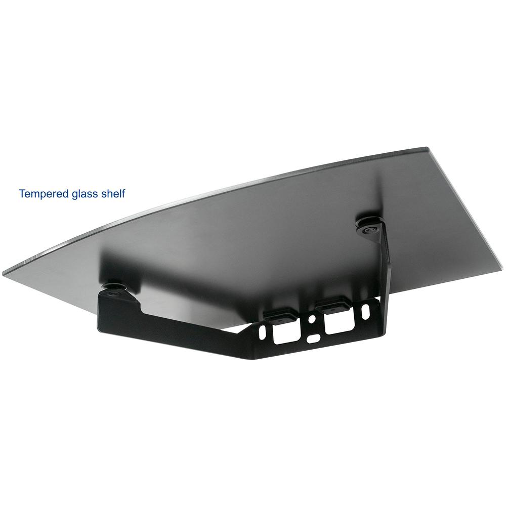 23 to 55 inch Screen TV Wall Mount with Adjustable Tilt and Entertainment Shelf. Picture 4