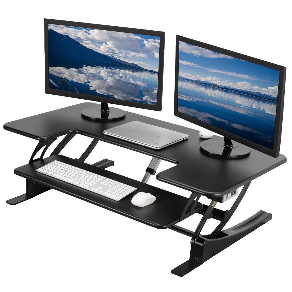 42 inch Electric Height Adjustable Stand Up Desk Converter, VE Series. Picture 1
