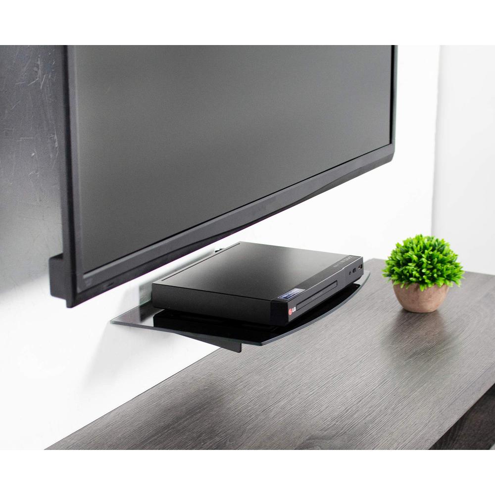 23 to 55 inch Screen TV Wall Mount with Adjustable Tilt and Entertainment Shelf. Picture 5