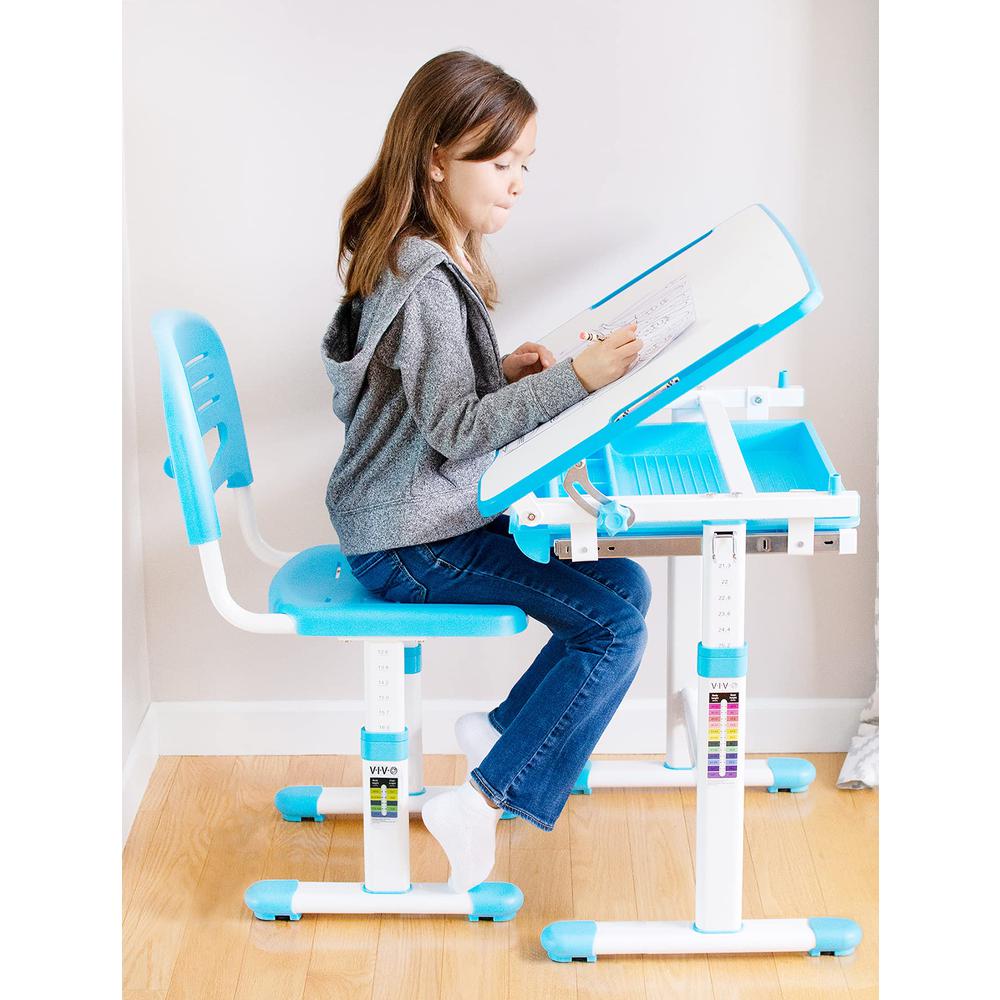 Height adjustable childrens desk sale