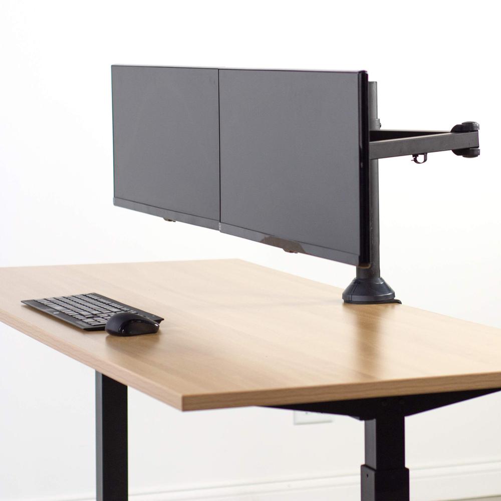 Dual Computer Monitor Desk Mount, Fully Adjustable VESA Stand. Picture 6