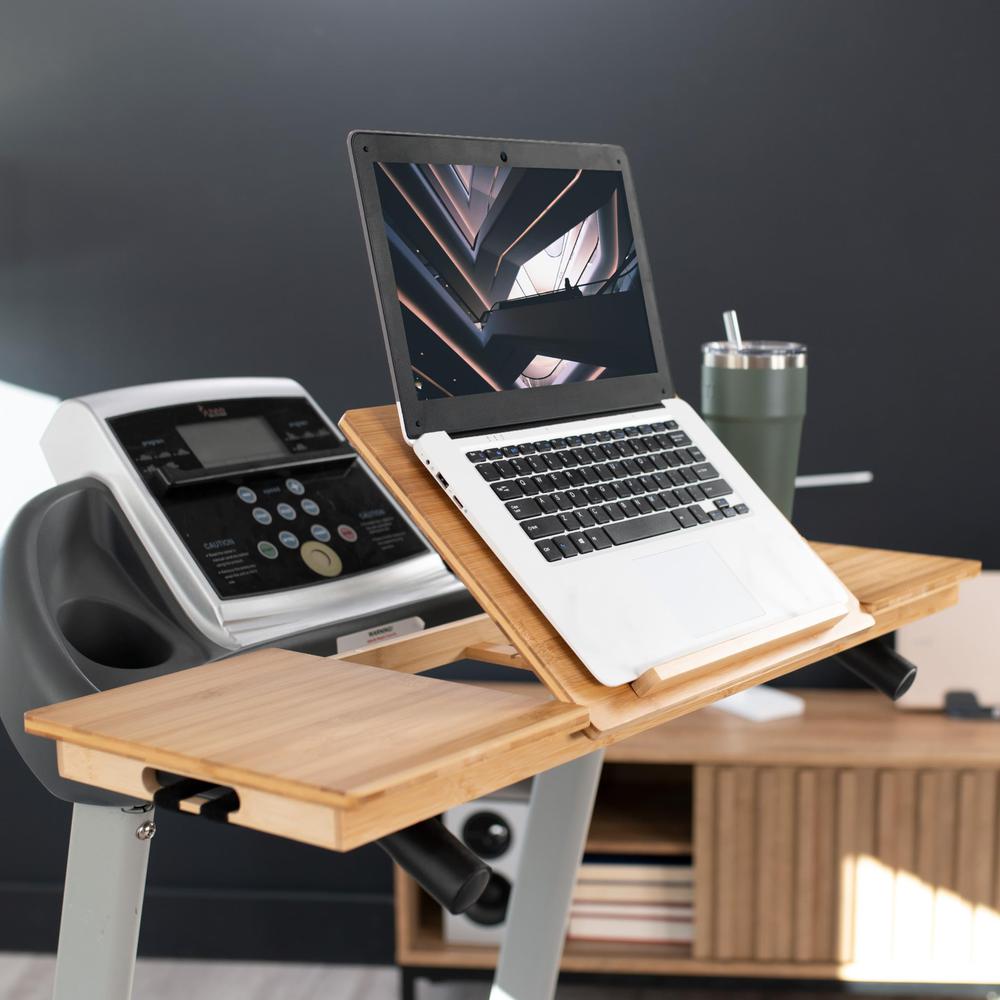 Universal Bamboo Treadmill Desk, Ergonomic Tilting Platform. Picture 2