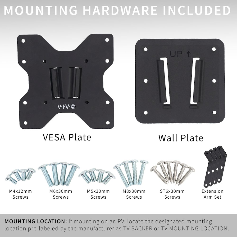 Large TV Mount, Max VESA 400x400, Holds up to 44 lbs. Picture 5