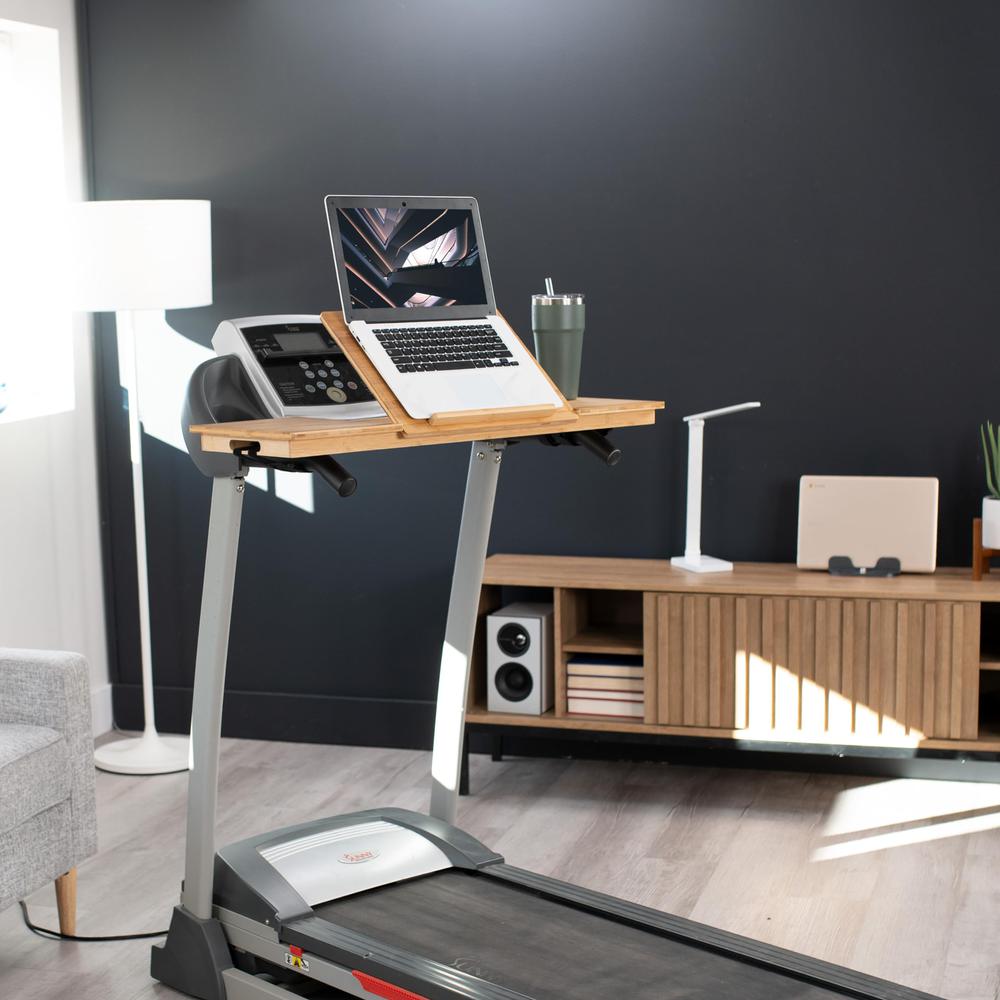 Universal Bamboo Treadmill Desk, Ergonomic Tilting Platform. Picture 4