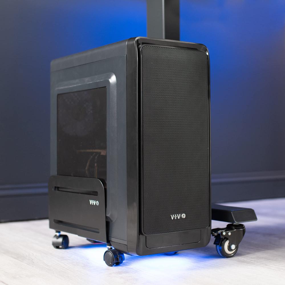 Computer Tower Desktop ATX-Case, CPU Steel Rolling Stand, 4.7 to 8.2 inch Wide. Picture 7