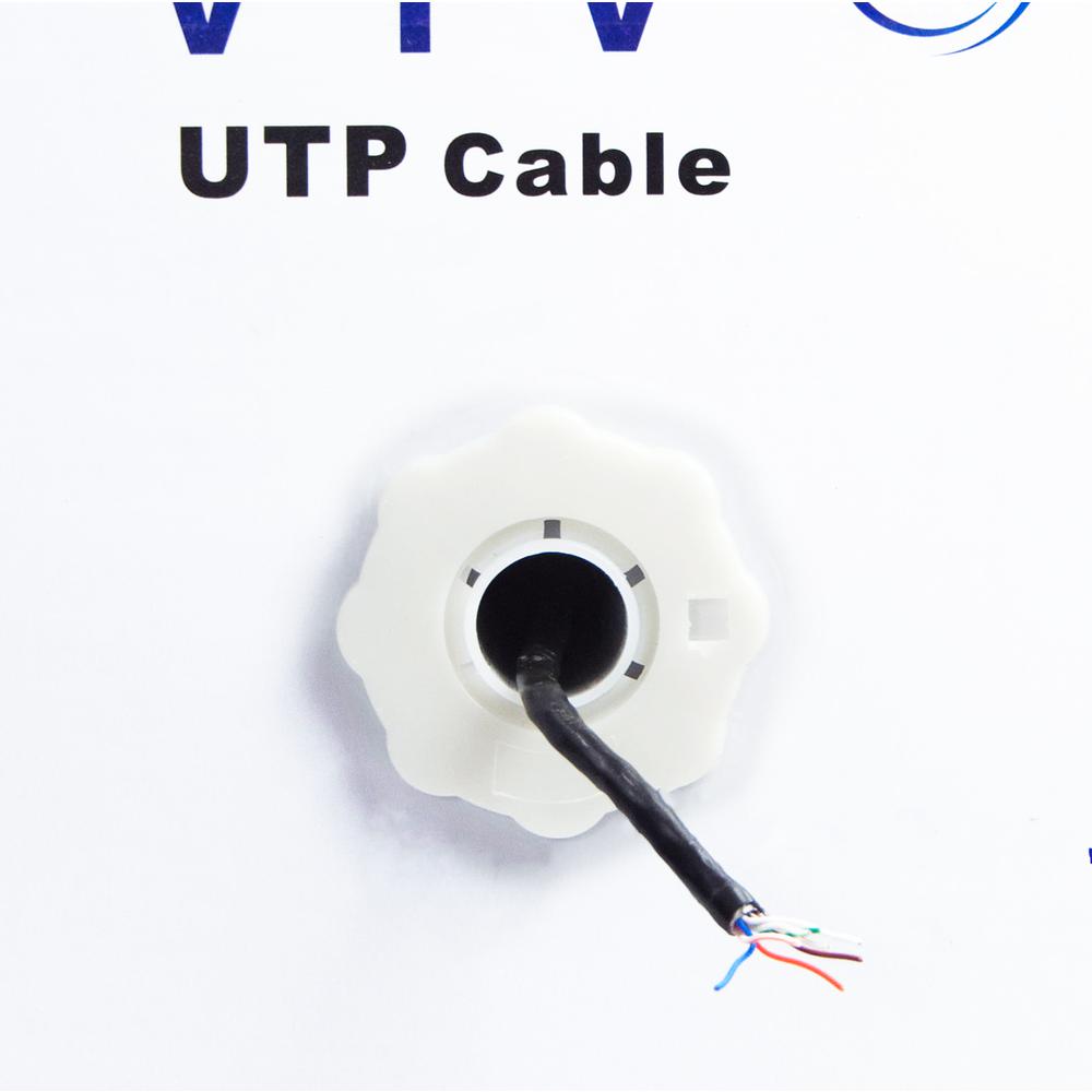 VIVO Black 500ft Bulk Cat5e, CCA Ethernet Cable, UTP Pull Box, Cat-5e Wire, Waterproof, Outdoor, Direct Burial CABLE-V011. Picture 4