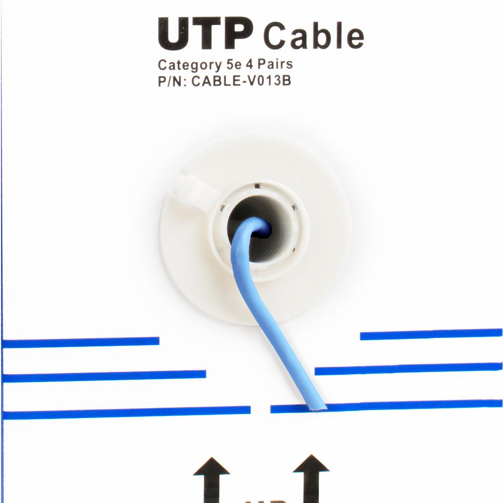 VIVO Blue 250ft Bulk Cat5e, CCA Ethernet Cable, 24 AWG, UTP Pull Box, Cat-5e Wire, Indoor, Network Installations CABLE-V013B. Picture 4