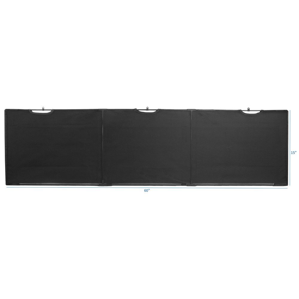 VIVO Black 60 Inch Under Desk Privacy And Cable Management Organizer Sleeve, Wire Hider Kit Panel System DESK-SKIRT-60. Picture 2