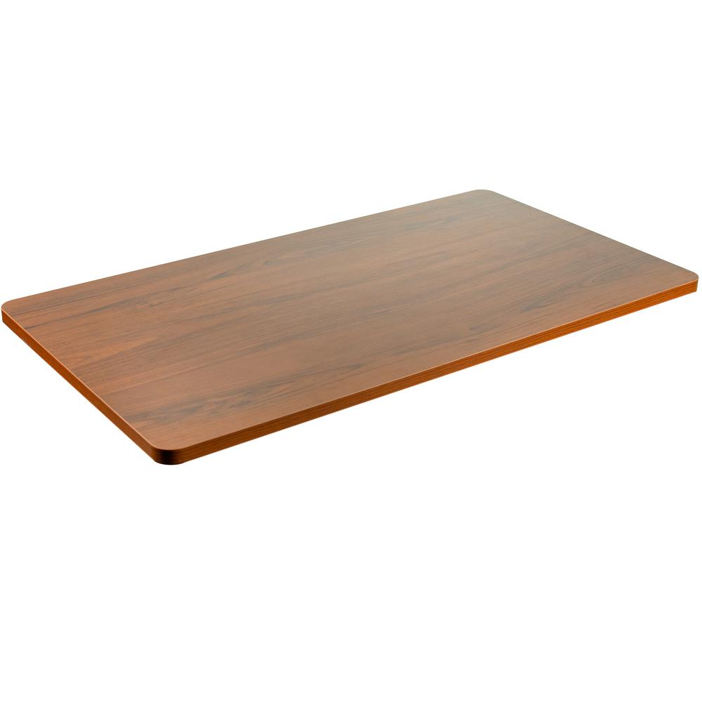 VIVO Dark Walnut 43 x 24 inch Universal Solid One-Piece Table Top for Standard and Sit to Stand Height Adjustable Home and Office Desk Frames, DESK-TOP43D. Picture 1