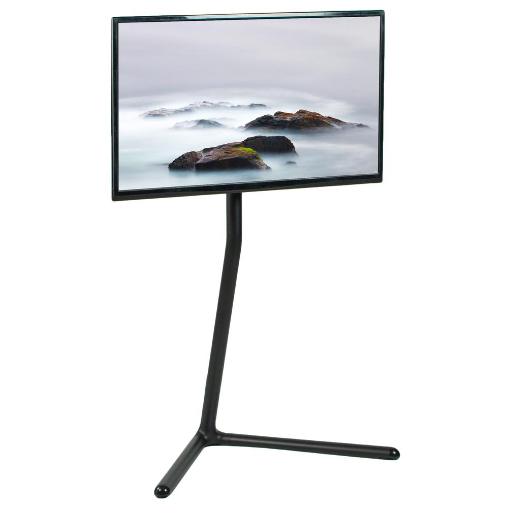 VIVO Space Saving 49 to 70 inch LED LCD Studio TV Display Stand, Television Mount with V-Base, Holds VESA up to 600x400, Black STAND-TV70B. Picture 1