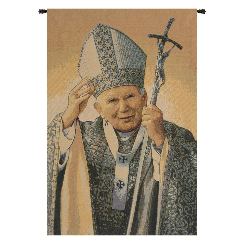 Papa Wojtyla Pope John Paul II Italian Tapestry WW-6426-9031. The main picture.