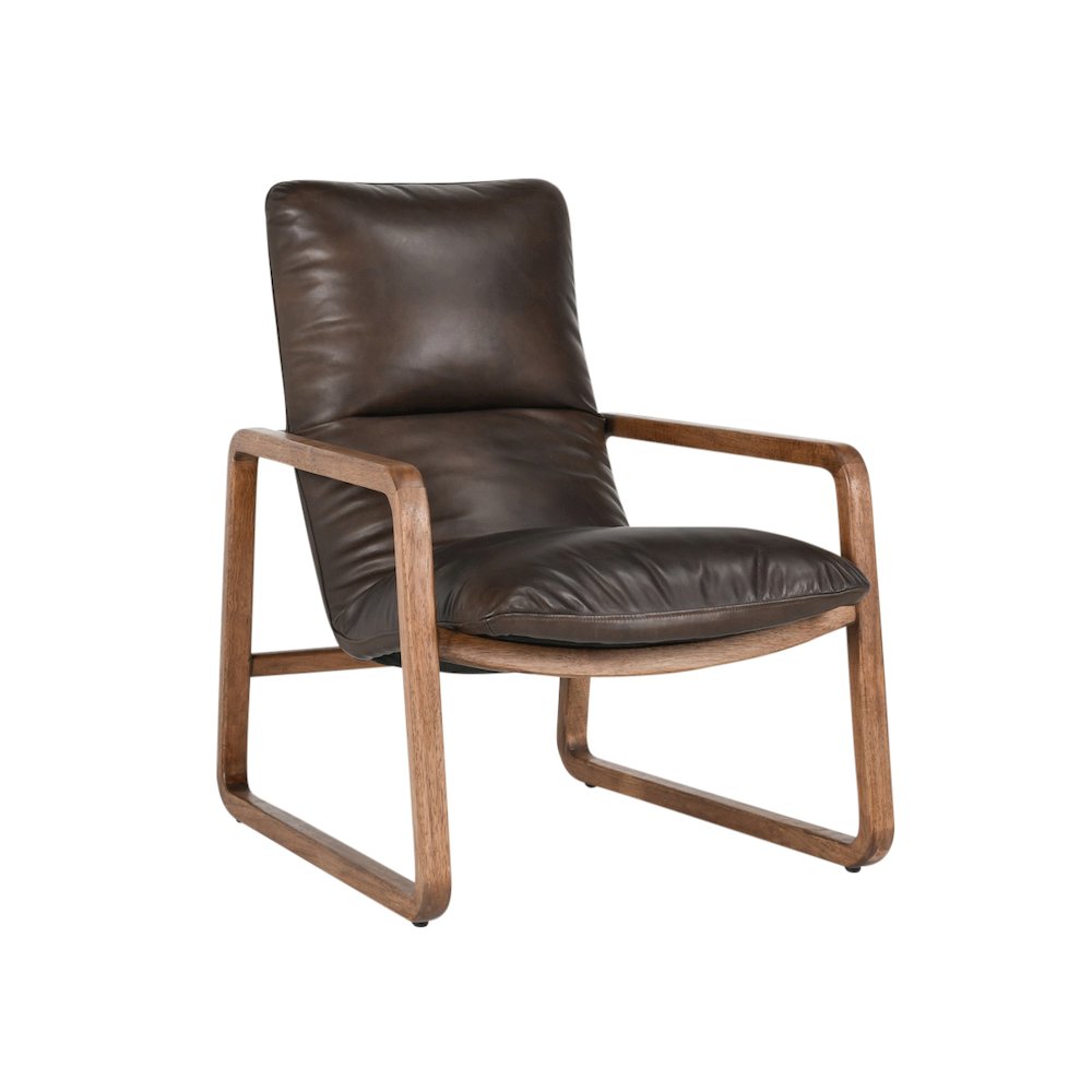 Scout Accent Chair Brown by Kosas Home. Picture 1