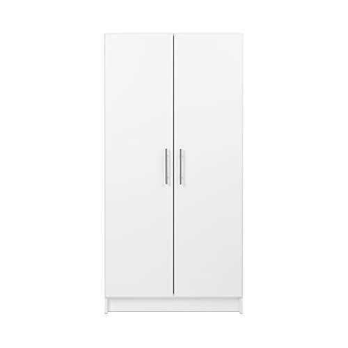 Prepac Elite Wardrobe with Storage, White. Picture 2