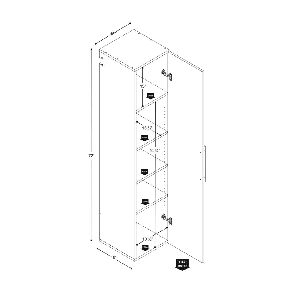 White HangUps Work Storage Cabinet Set Q - 4pc. Picture 11