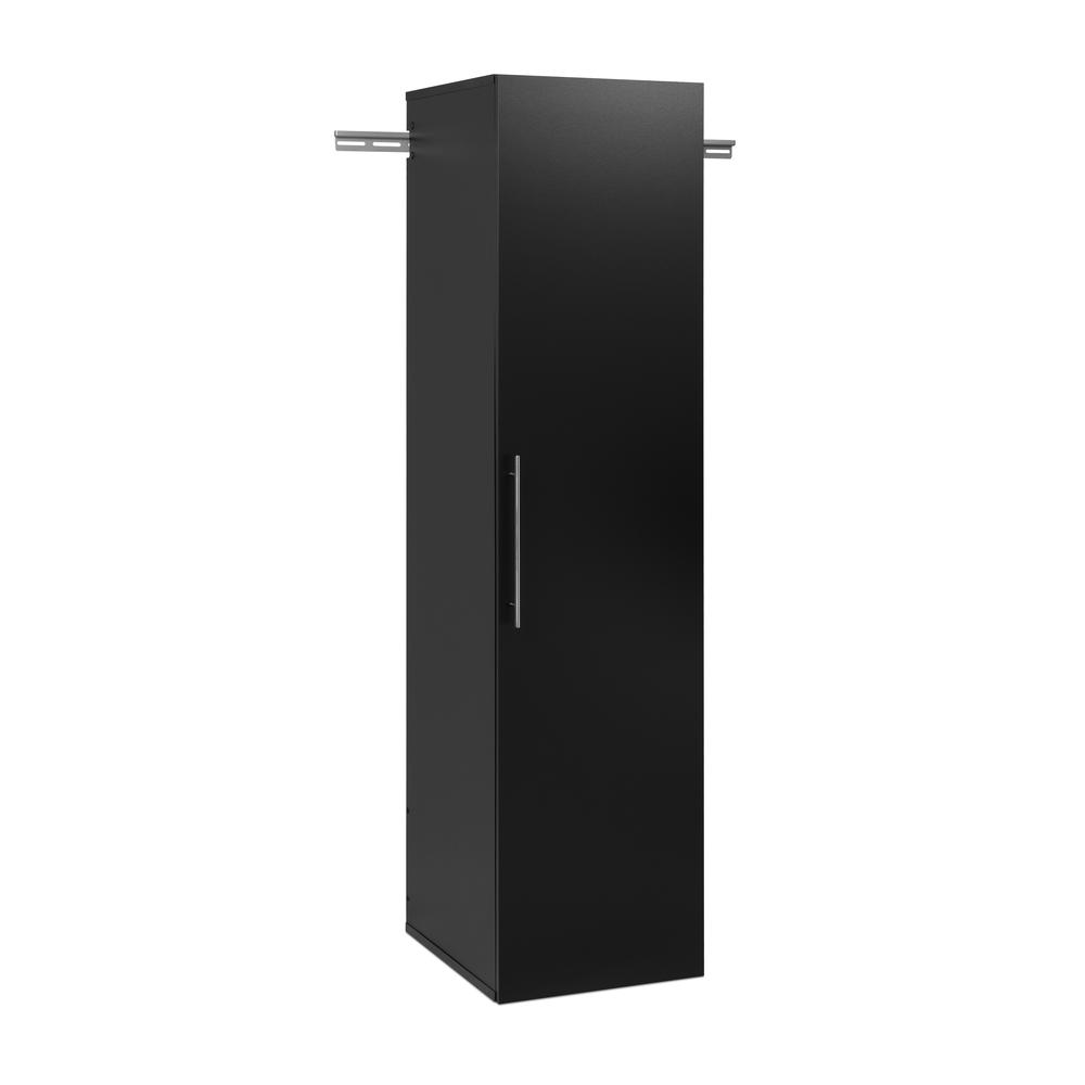 HangUps 18 inch Narrow Storage Cabinet, Black. Picture 1