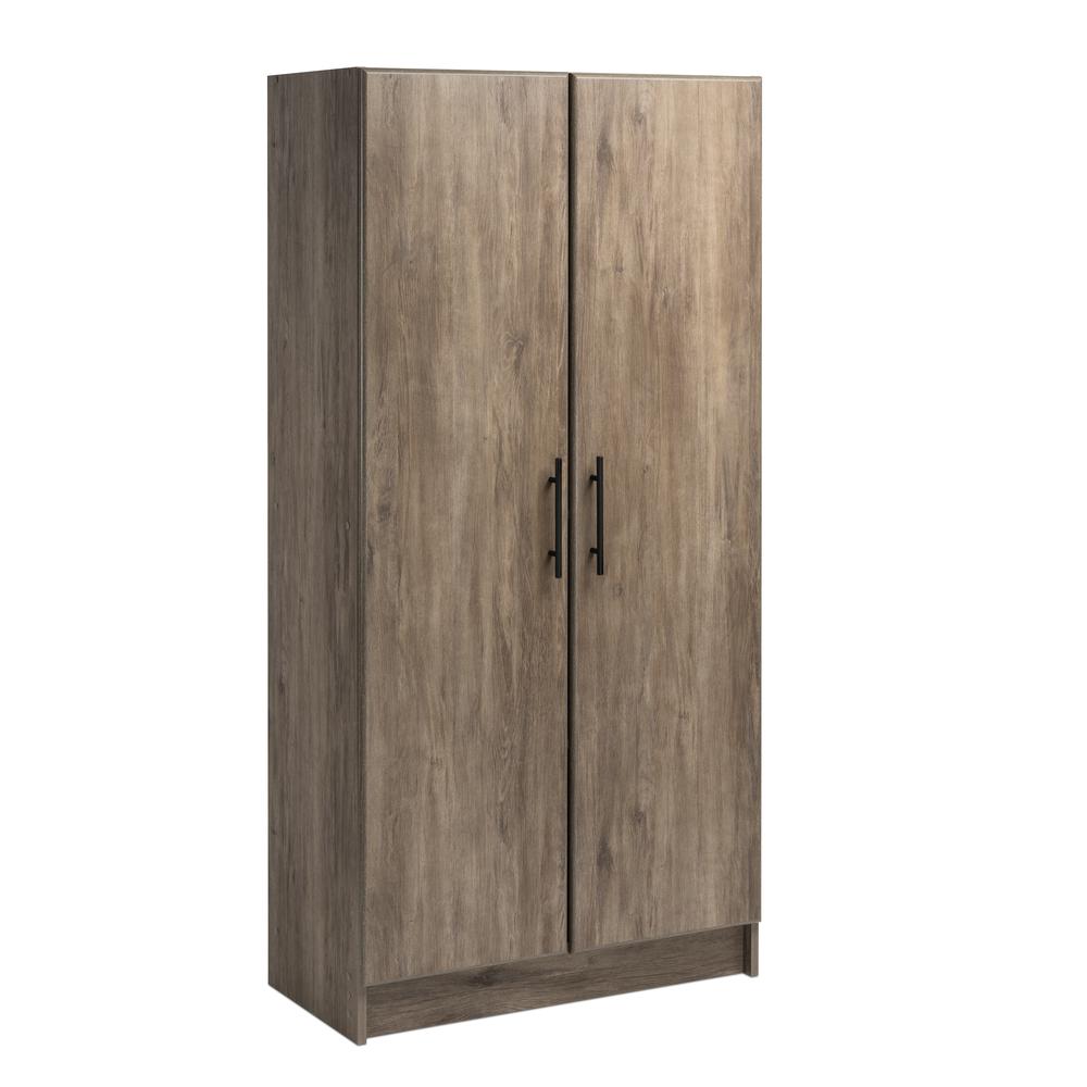 Elite 32 inch Wardrobe Cabinet, Drifted Gray. Picture 53