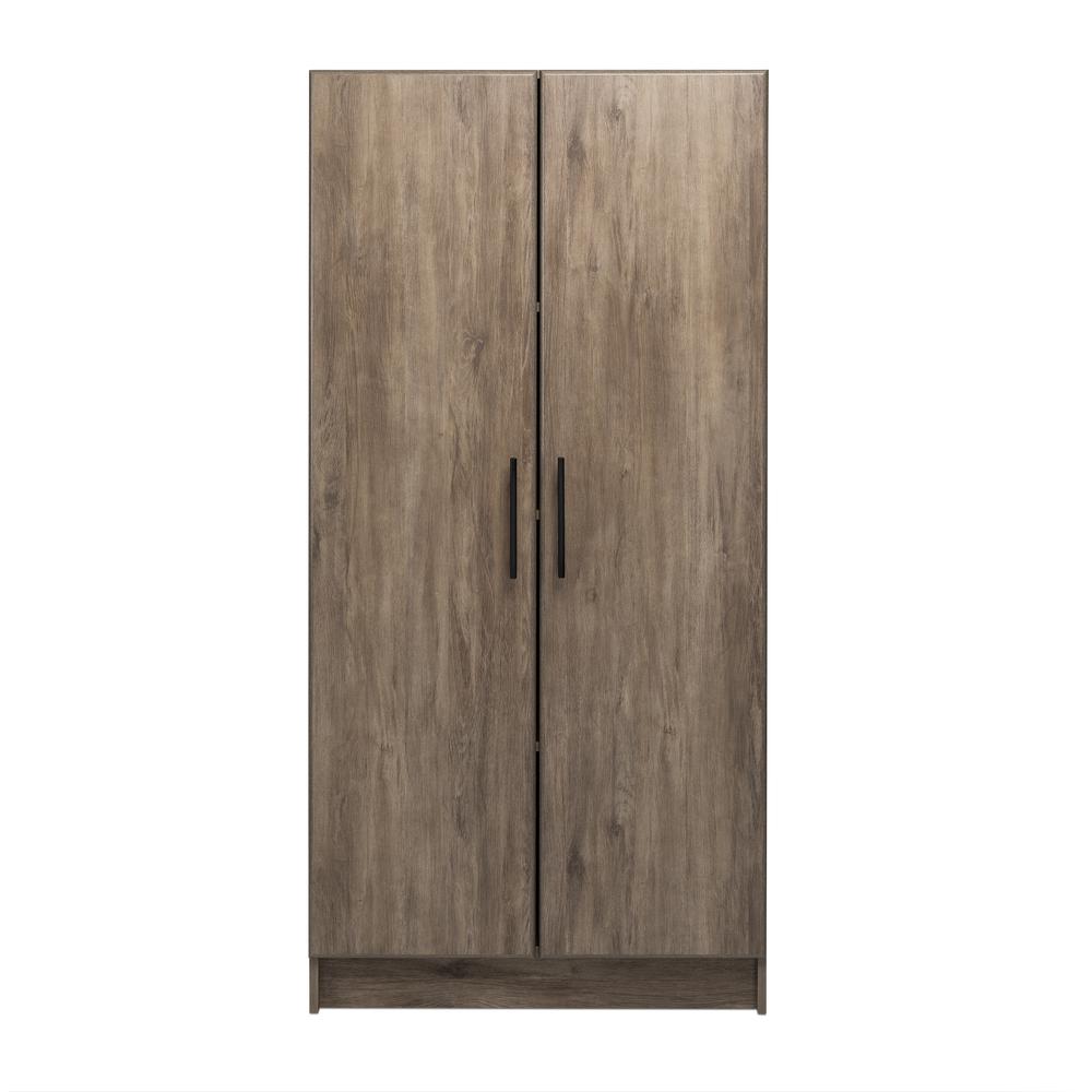 Elite 32 inch Wardrobe Cabinet, Drifted Gray. Picture 10
