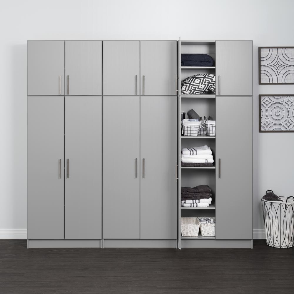 Elite 32" Stackable Wall Cabinet, Light Gray. Picture 9