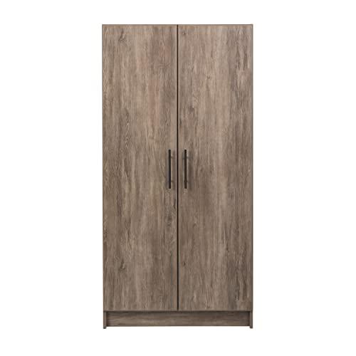 Prepac Elite Wardrobe with Storage, Drifted Gray. Picture 2
