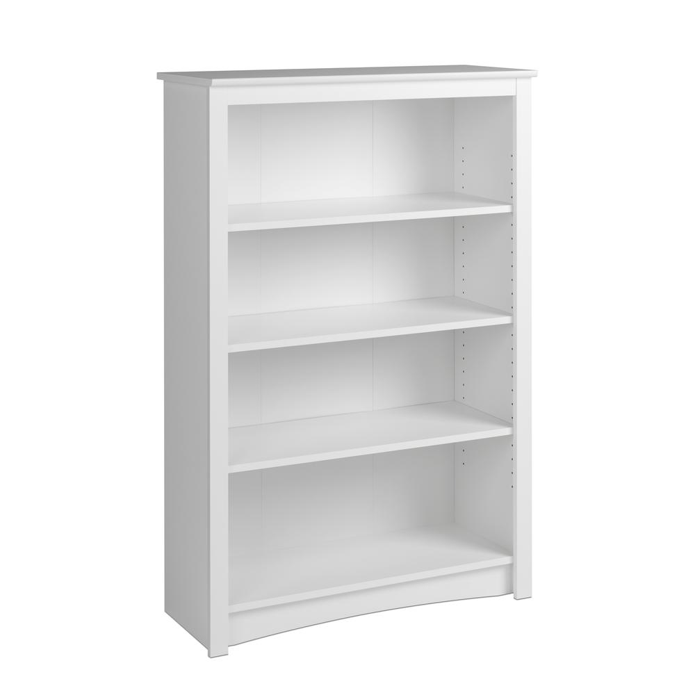 4-shelf Bookcase, White. Picture 3