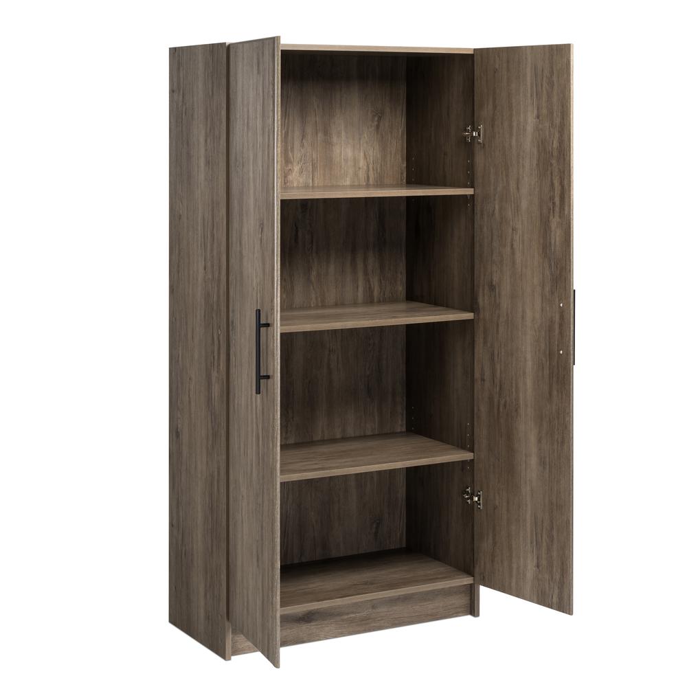 Elite 32 inch Storage Cabinet, Drifted Gray. Picture 37