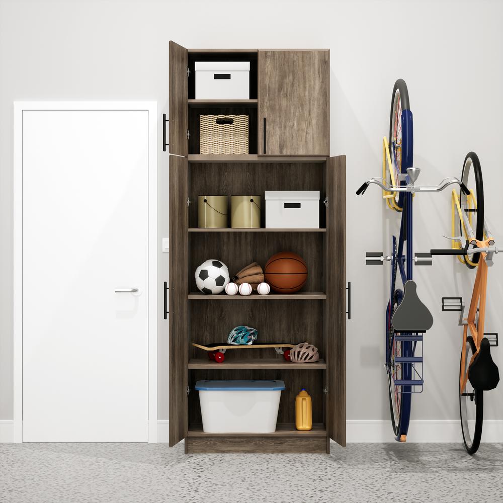 Elite 32 inch Storage Cabinet, Drifted Gray. Picture 14