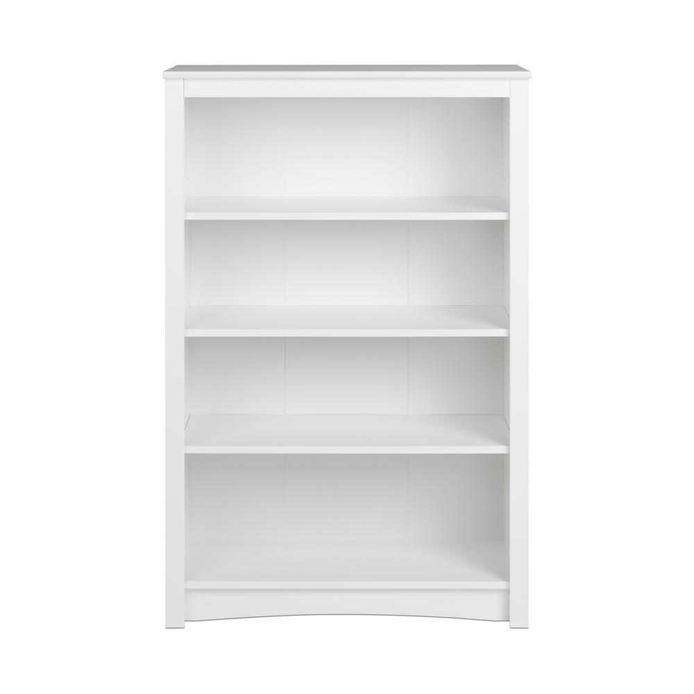 4-shelf Bookcase, White. Picture 1