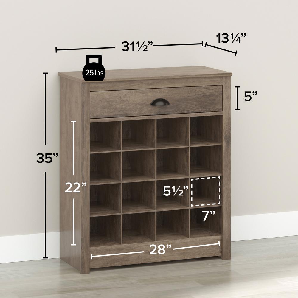 Entryway Shoe Storage Cabinet with 16 Cubbies. Picture 2