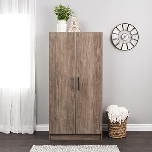 Prepac Elite Wardrobe with Storage, Drifted Gray. Picture 17