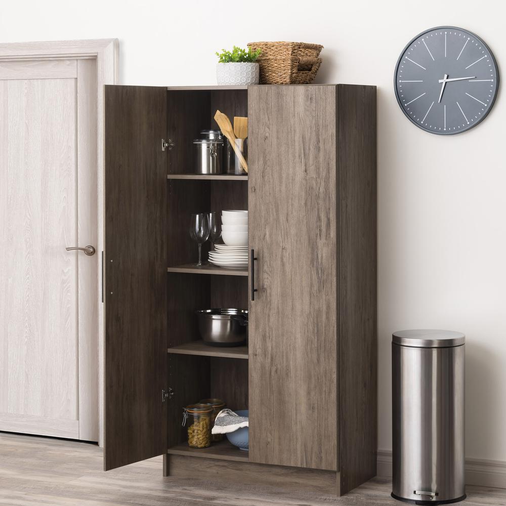 Elite 32 inch Stackable Wall Cabinet, Drifted Gray. Picture 109