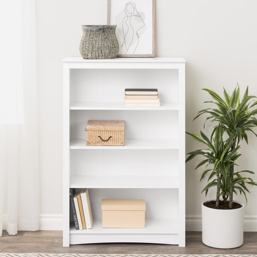 4-shelf Bookcase, White. Picture 6