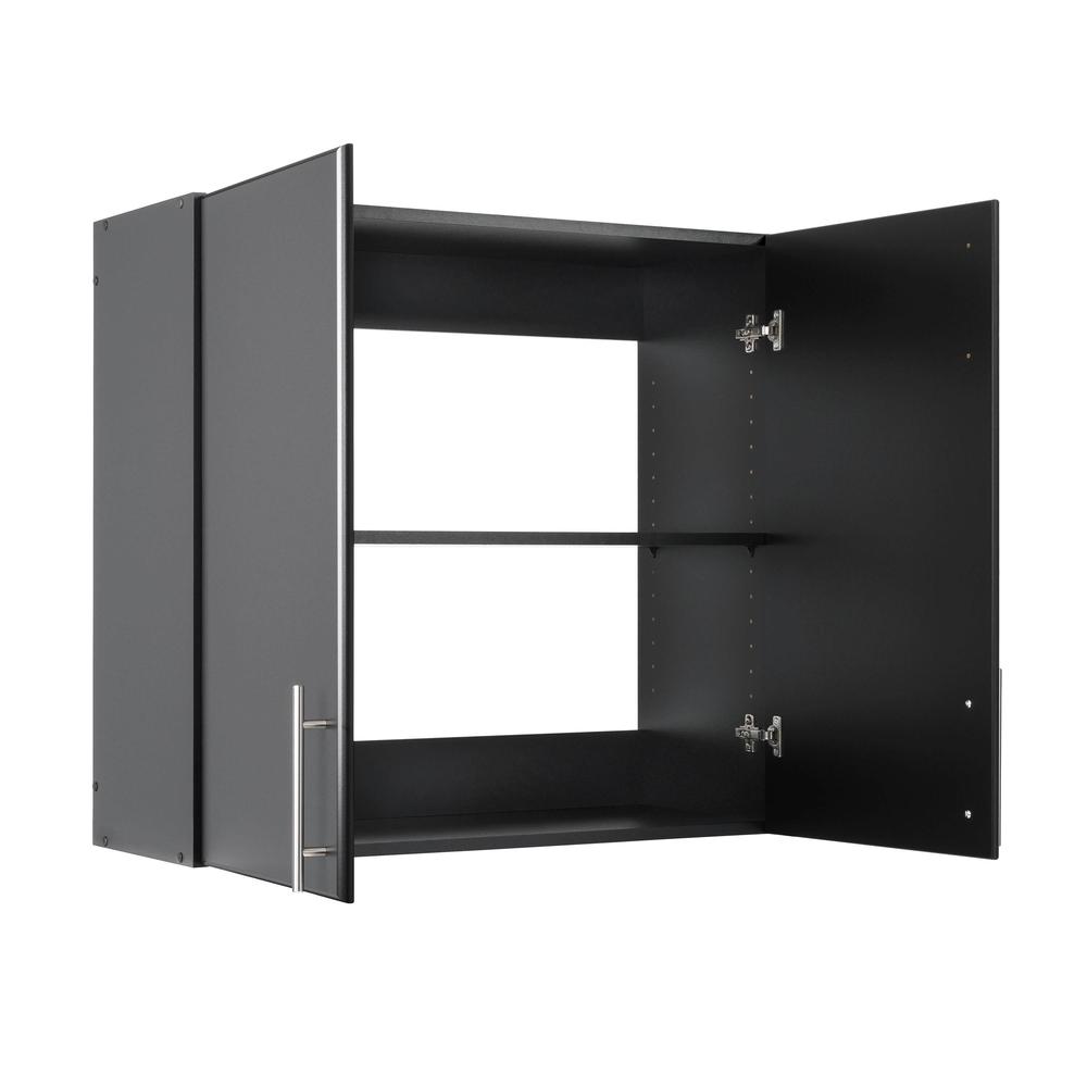 Elite 32” Wall Cabinet, Black. Picture 2