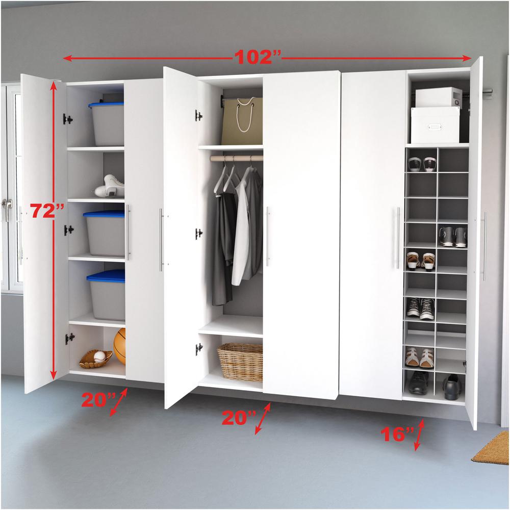 Prepac White HangUps 102" Storage Cabinet Set L - 3 pc. Picture 3