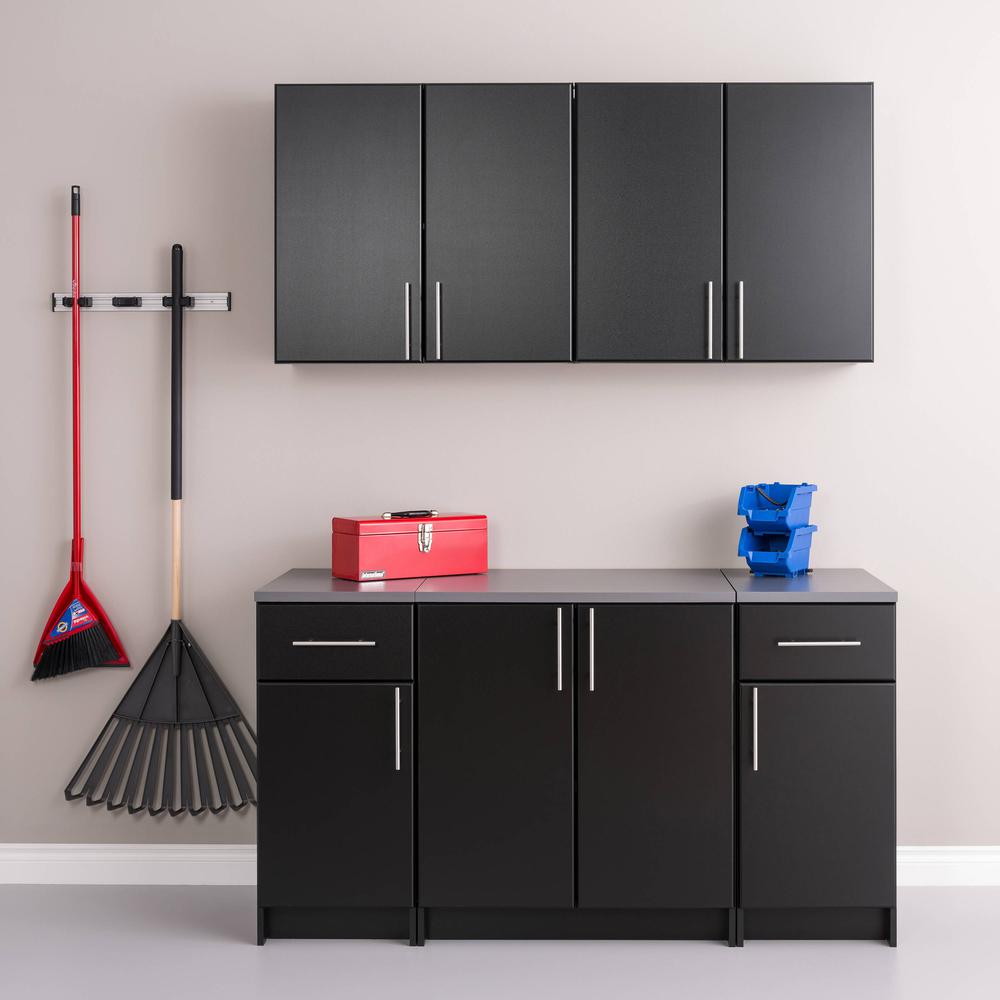 Elite 32” Wall Cabinet, Black. Picture 8
