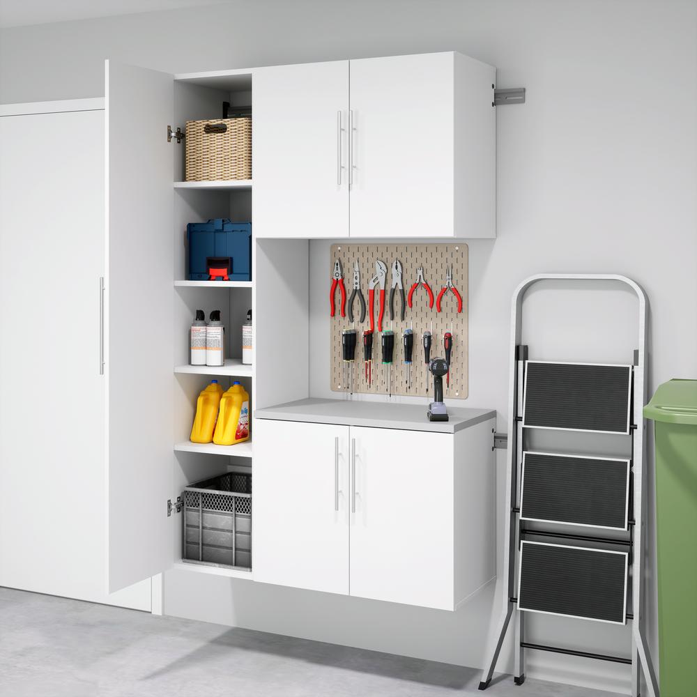 HangUps 18 inch Narrow Storage Cabinet, White. Picture 14