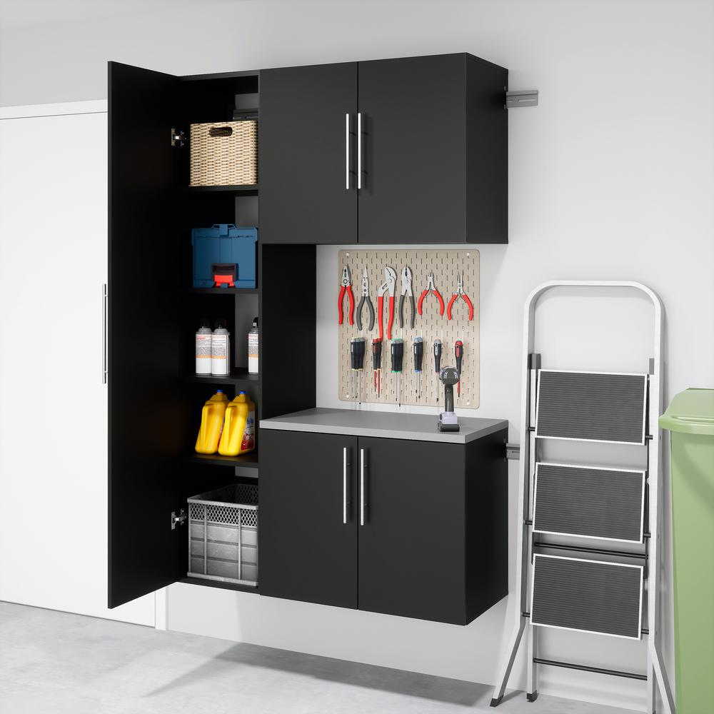HangUps 15 inch Narrow Storage Cabinet, Black. Picture 14