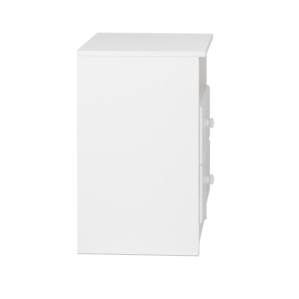 Astrid 2-Drawer Nightstand, White. Picture 3