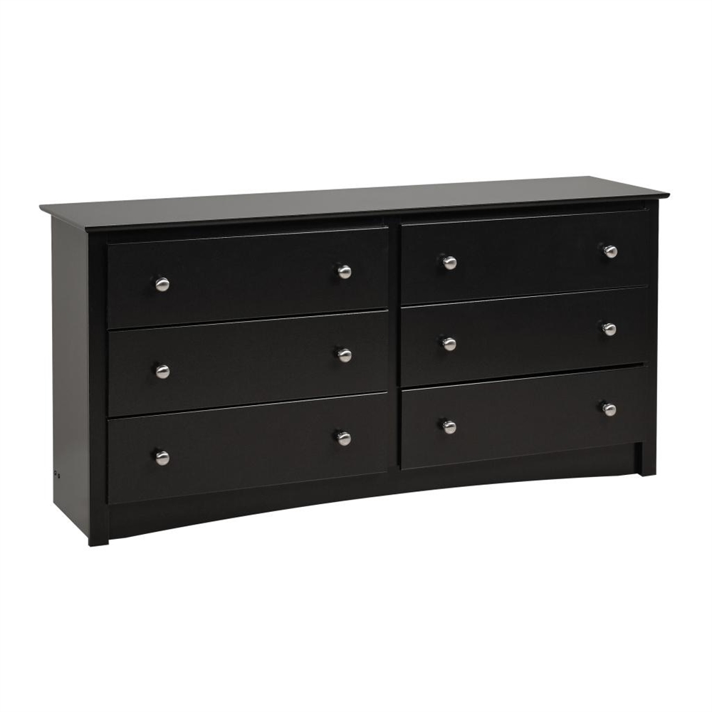 Black Sonoma 6 Drawer Dresser. Picture 1