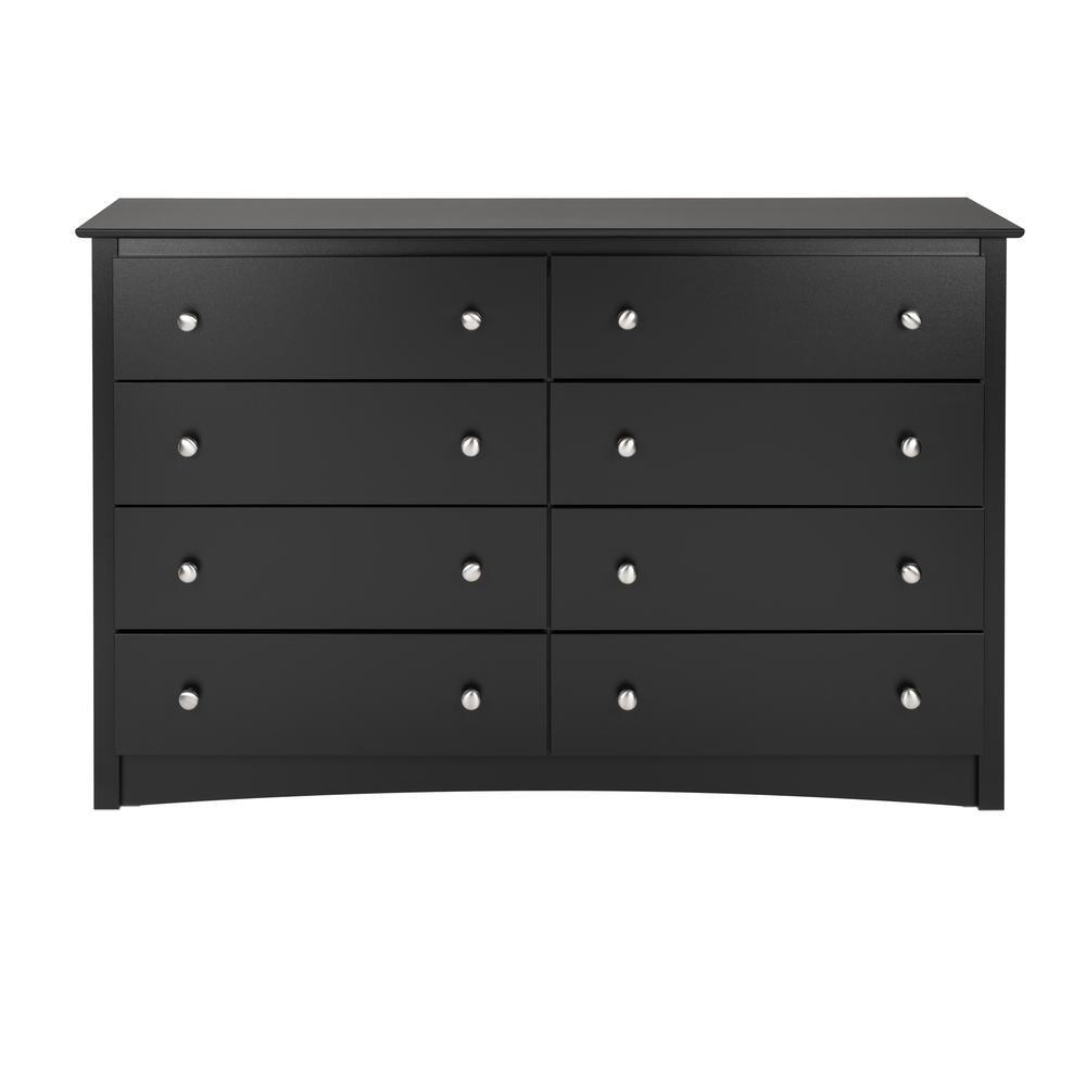 Prepac Sonoma 8-Drawer Dresser, Black. Picture 2