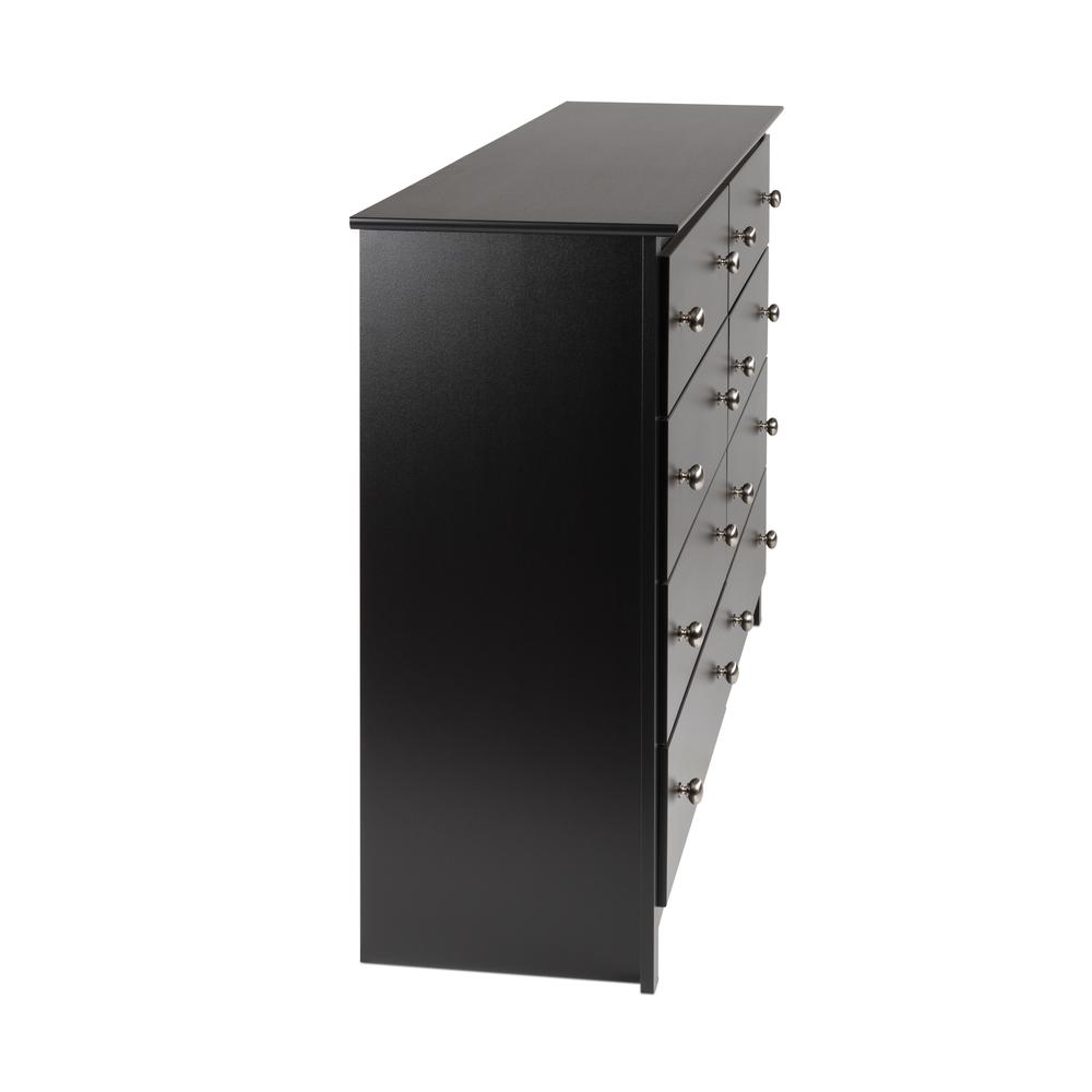 Prepac Sonoma 8-Drawer Dresser, Black. Picture 3