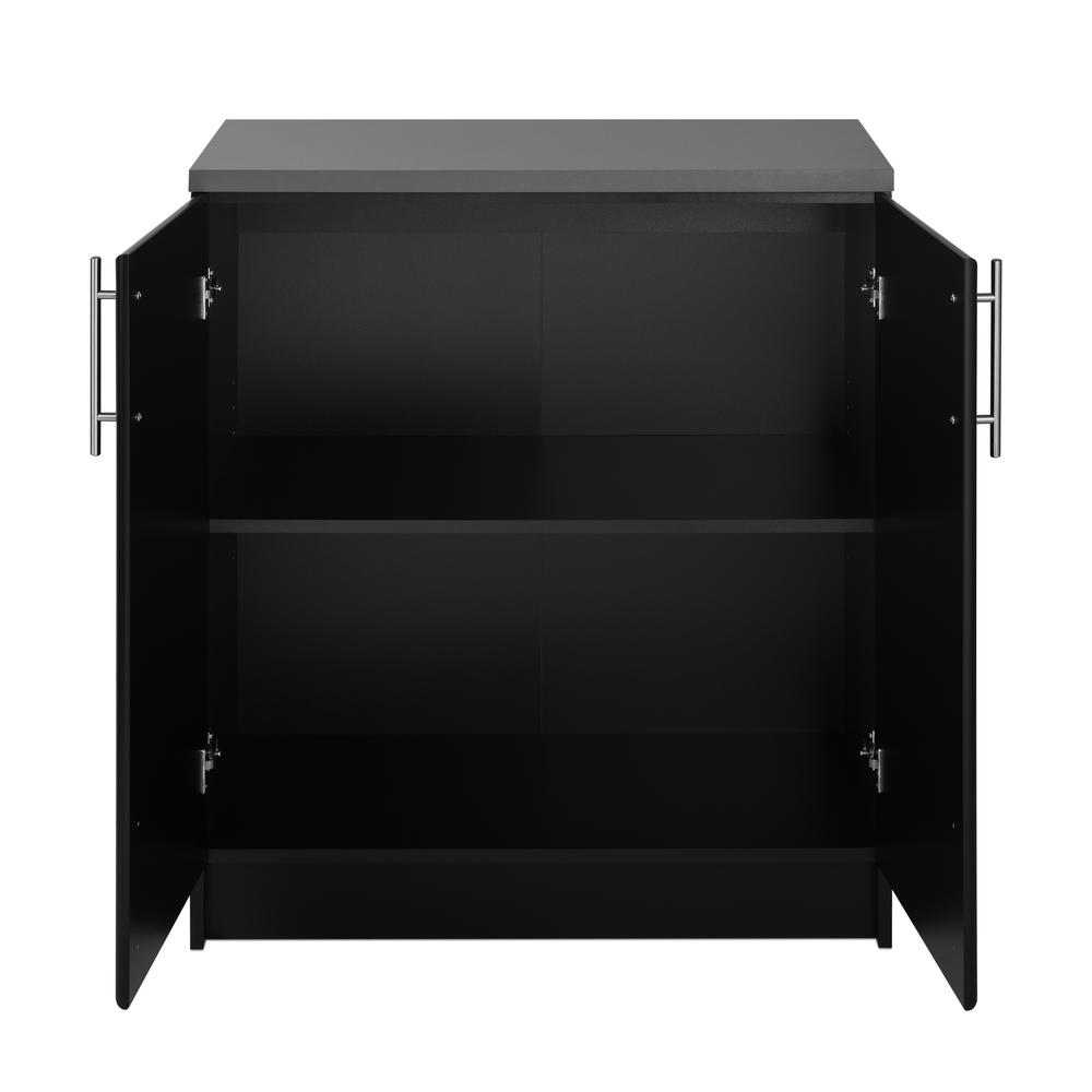 Elite 32 inch Base Cabinet, Black. Picture 2