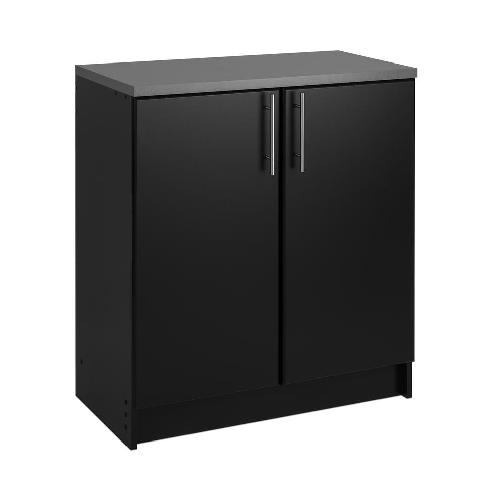 Elite 32 inch Base Cabinet, Black. Picture 3