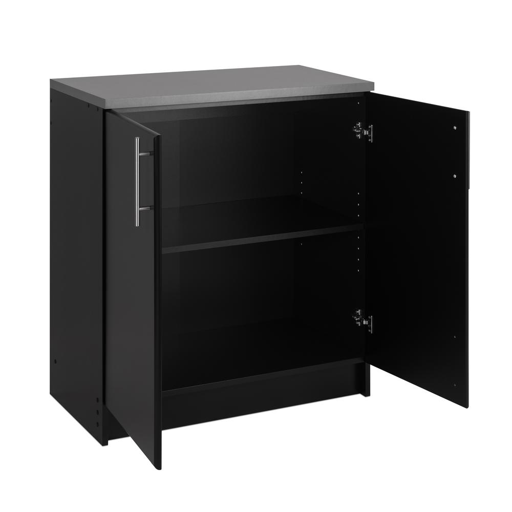 Elite 32 inch Base Cabinet, Black. Picture 5